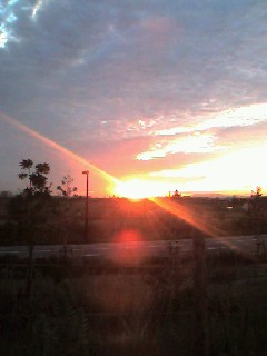 朝日ですか　夕日ですか