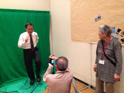 合成写真作成中