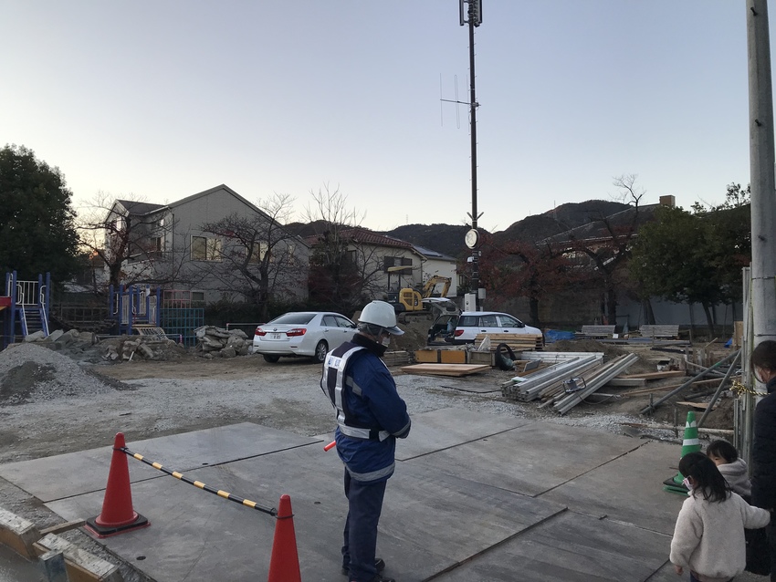 工事中の松の内公園