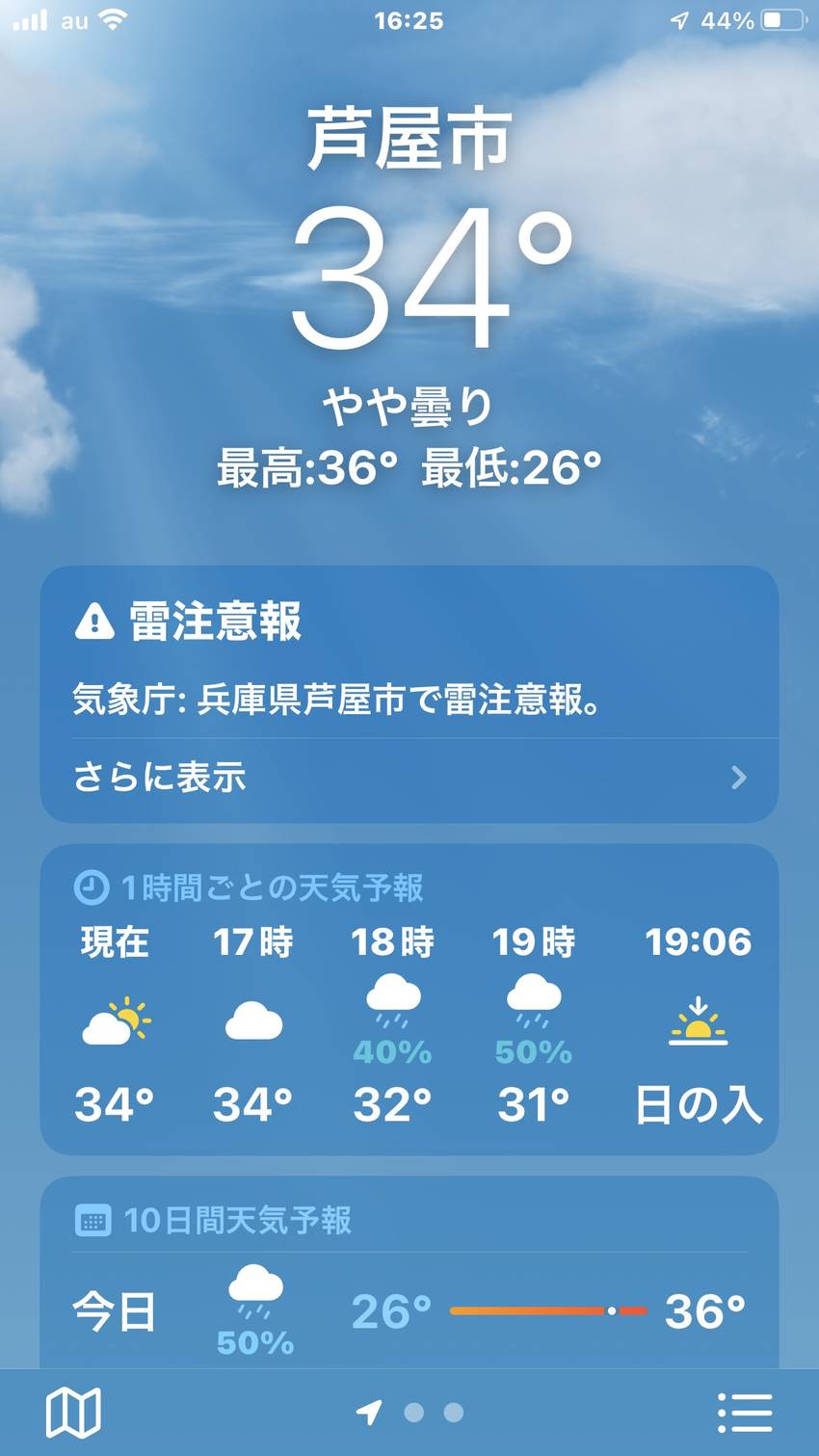 昨日は暑かった