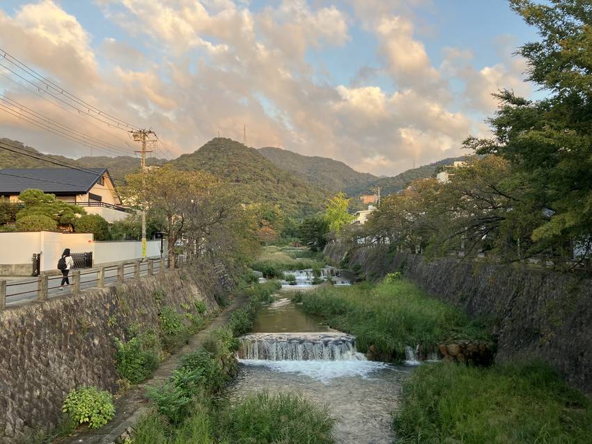 今朝の開森橋