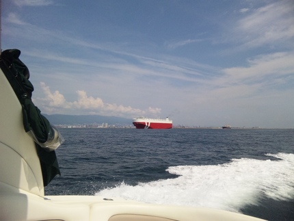 淡路島への途中...