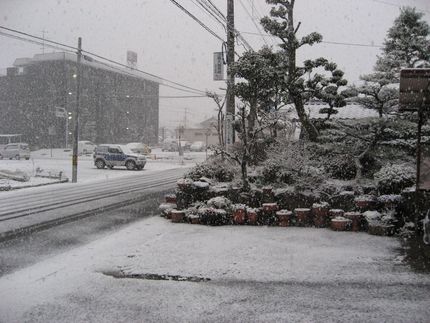 今朝も雪国