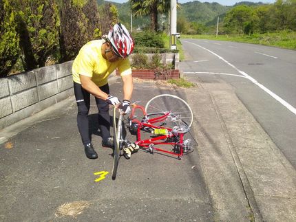 怪我をした日の午前中の元気な姿