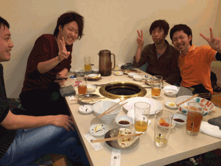 久しぶりに若者達と