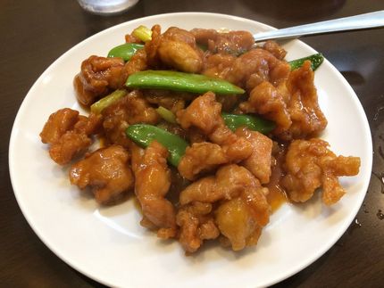 鶏肉の唐辛子炒め、炒飯