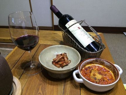 昨夜は誕生日に頂いたワインで