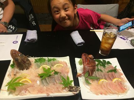 ワニゴチと大きなカサゴ