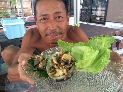 鮑のバター焼き
