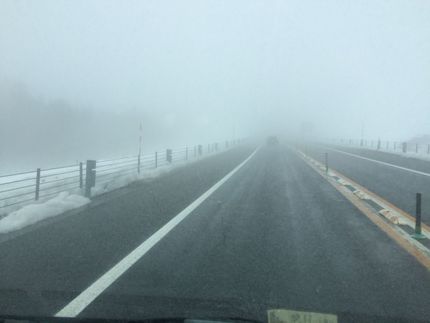 気温が高かったからか高速道路は...