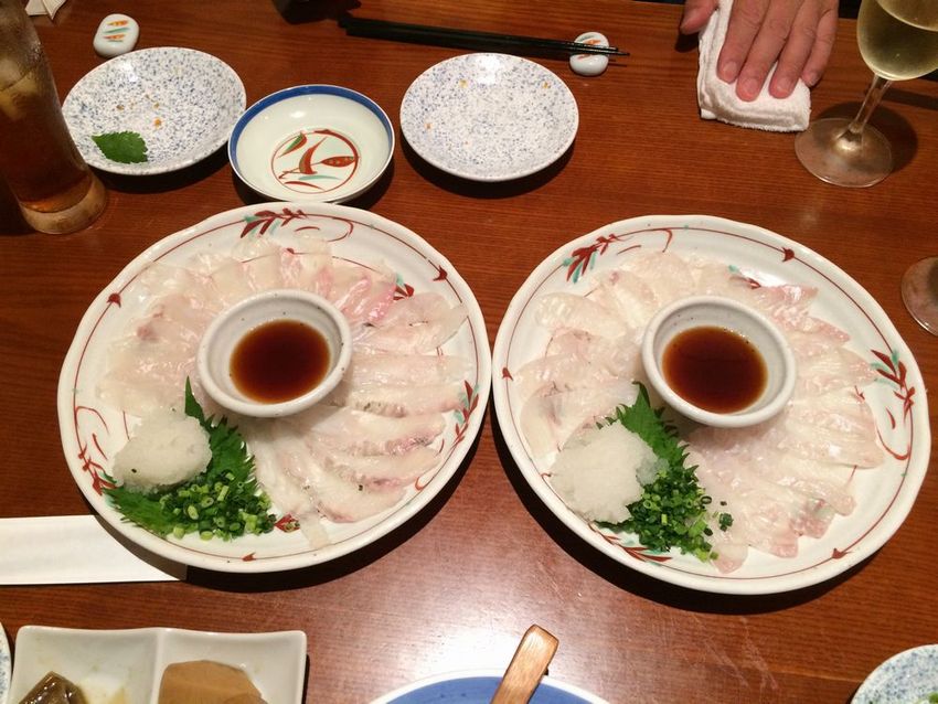 平目の薄造り