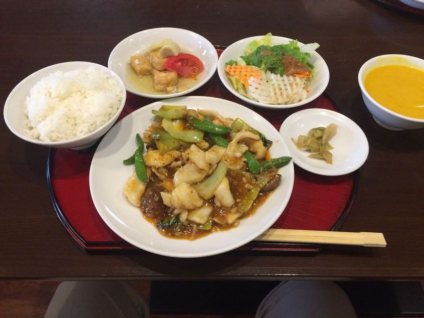 烏賊の豆鼓炒め