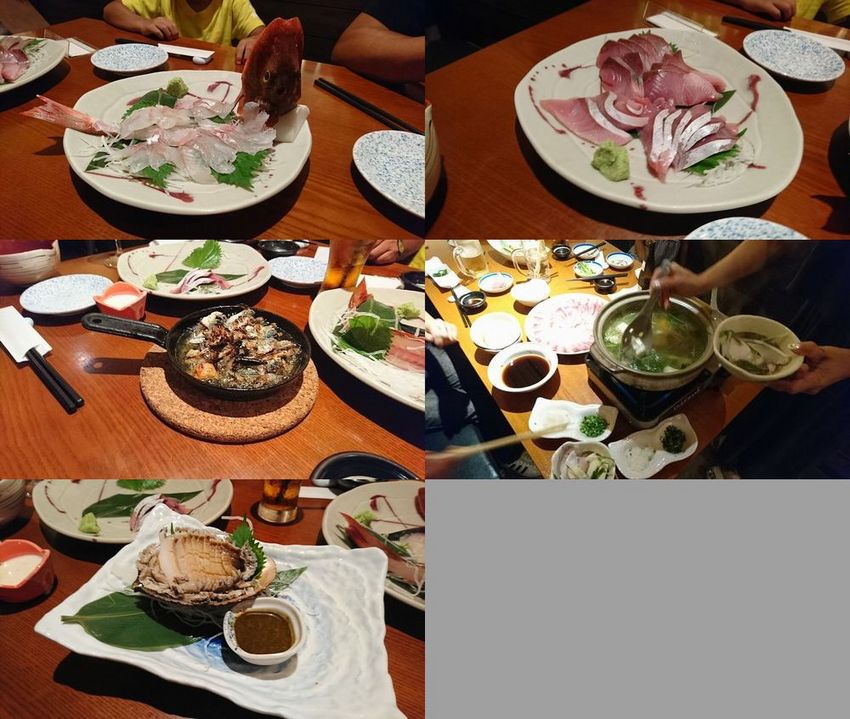 ホウボウとワラサの造り　鯖のオ...
