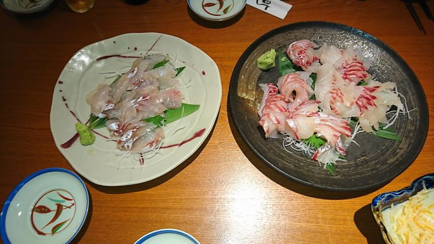 コチに真鯛のお造り