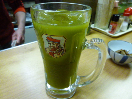 『抹茶割り焼酎』　世界長新開地...