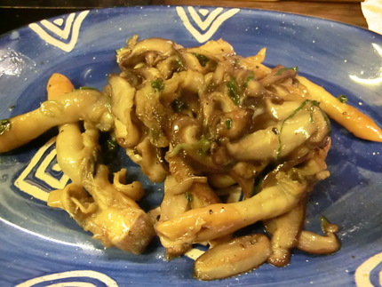 マテ貝のバター焼き