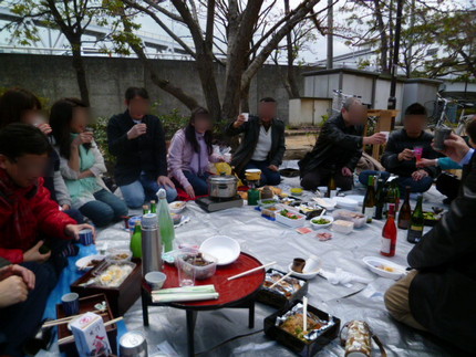 濱田屋さんの花見の会