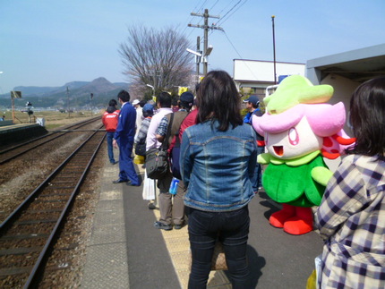 恵良駅から帰ります