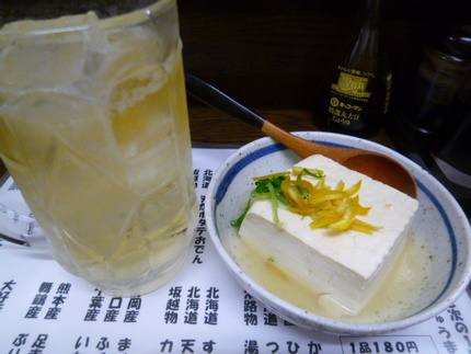 湯豆腐　と　角ハイボール