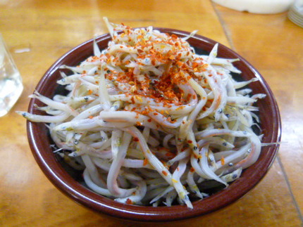 シンプルに酢醤油と一味でいただ...