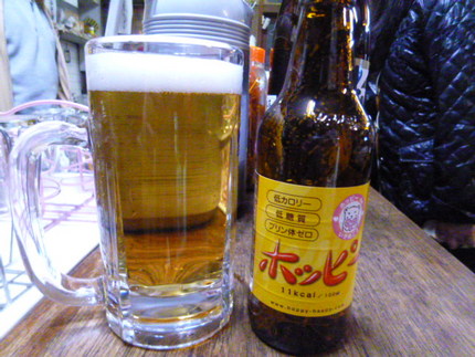 ホッピーの焼酎割り、大きなジョ...