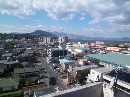 西大分から別府方面、高崎山、鶴...
