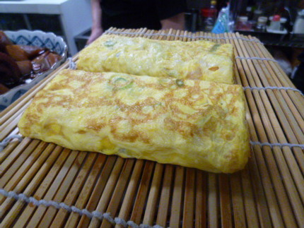 美味しそうな、出し巻き卵が目に...