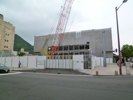 JR門司港駅はただいま工事中。