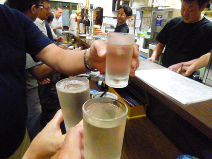 先ずは、雁木で乾杯です。