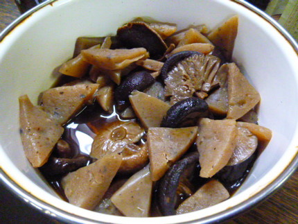 なば（しいたけ）とコンニャクの...
