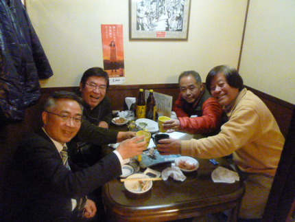 長浜の 『雄山』 にて会食！