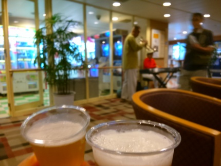 船上でジャズと鍋島！