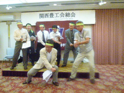 土木科（緑色）　応援団長！気合...