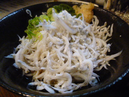しらす釜揚げで竹泉！