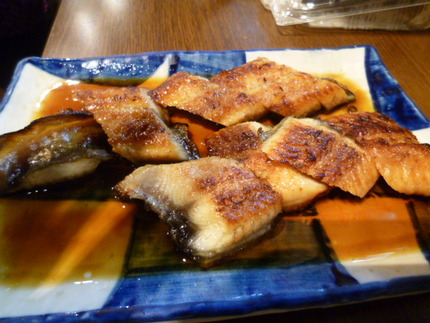 鰻の蒲焼と一ノ蔵