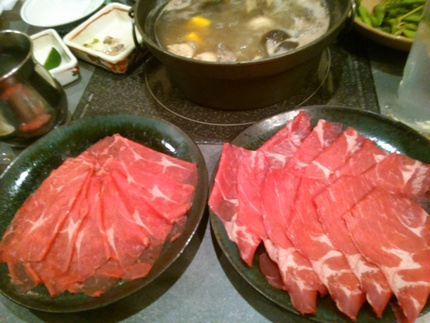 牛しゃぶ、豚しゃぶ