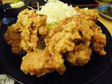 唐揚げ定食！