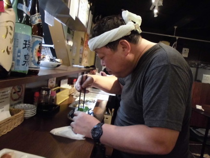 タオル鉢巻が似合う、仙台から来...