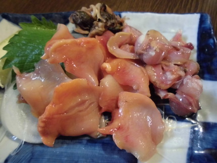 赤貝の造り！