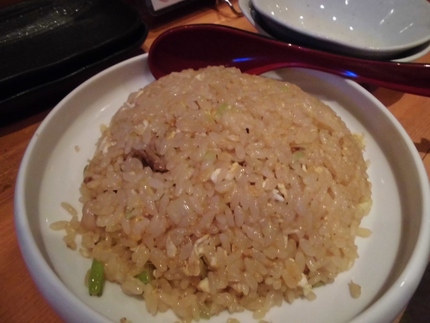 この日の〆は焼き飯！