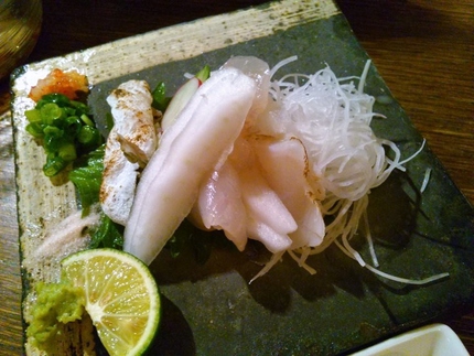 フグ刺し！