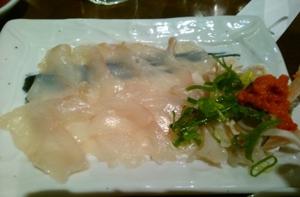 さかなでの初料理は！