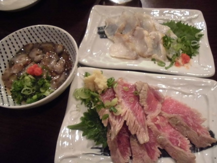 河豚とマグロたたき！
