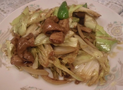 ホルモン野菜炒め！