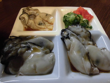 牡蠣三産地食べ比べ！