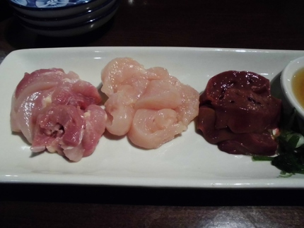 淡路鶏の刺身！
