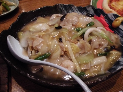 五目かた焼きそば！