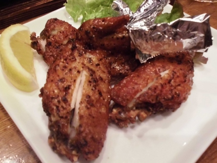 「「手羽先黄金焼き」