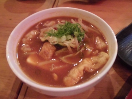 〆は豆腐チゲ！
