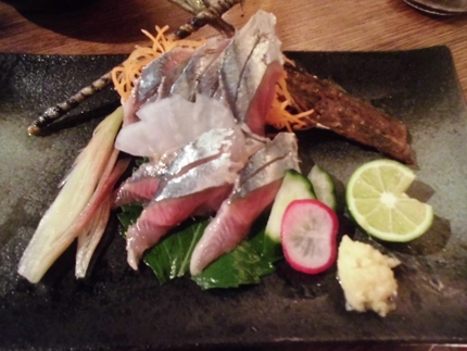 新秋刀魚の刺身！